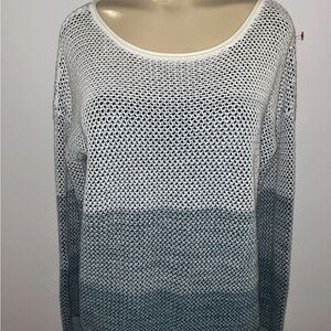 Vince women’s pullover crew neck sweater knit cotton size L two tone